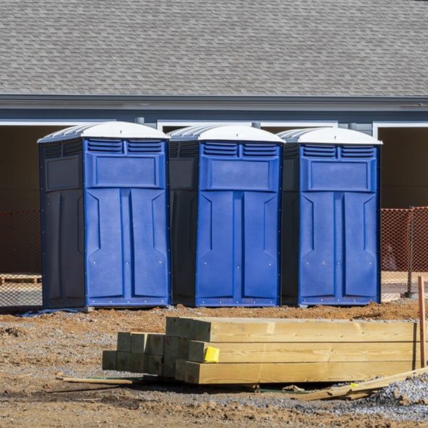 what is the expected delivery and pickup timeframe for the portable toilets in Patton Illinois